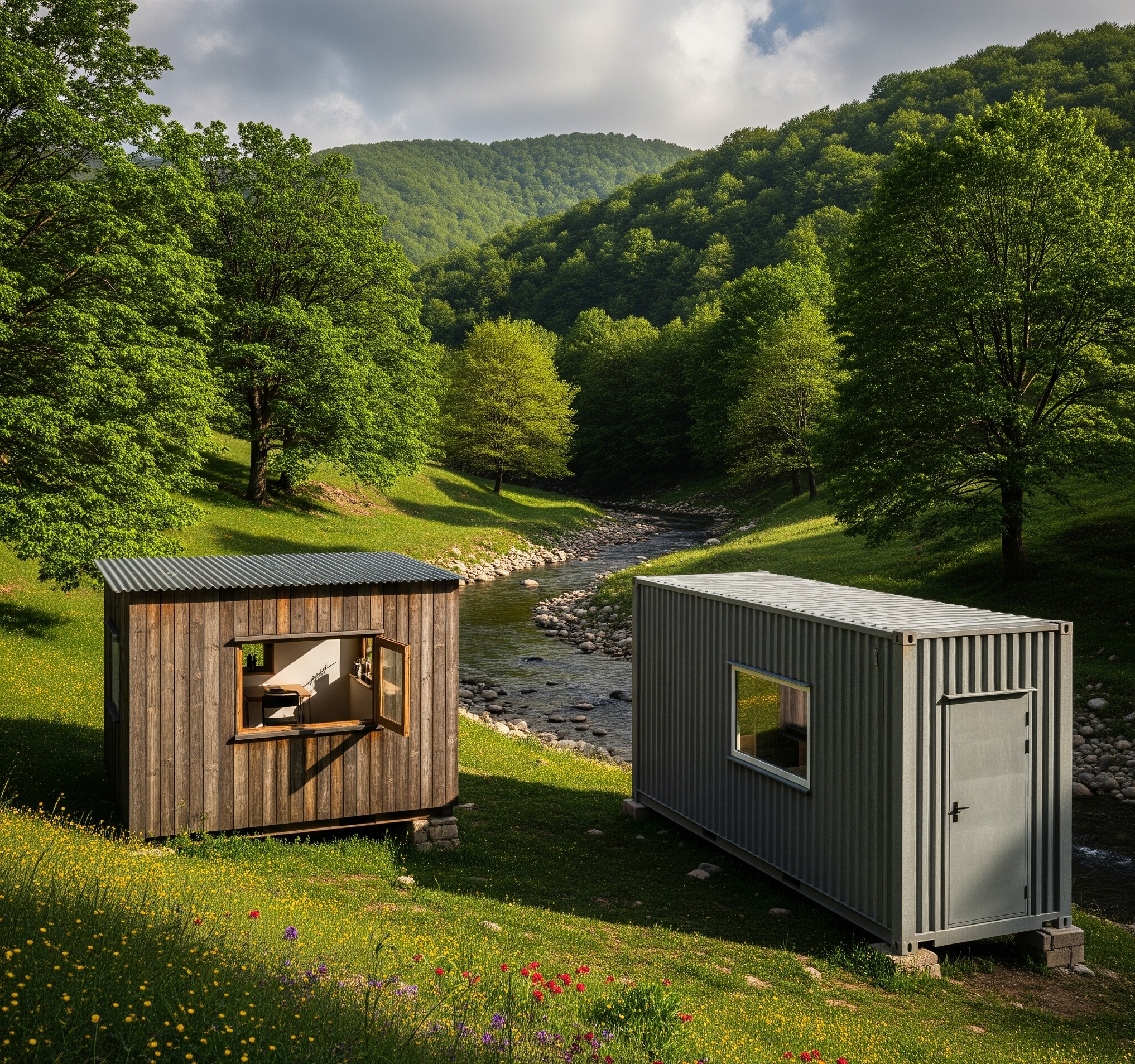 تفاوت کانکس اداری چوبی و فلزی در شمال ایران