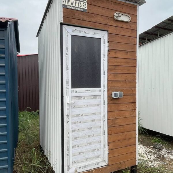 کانکس سرویس بهداشتی نما چوب ۱.۵×۱.۲ | زیبا، کاربردی و مناسب هر فضا