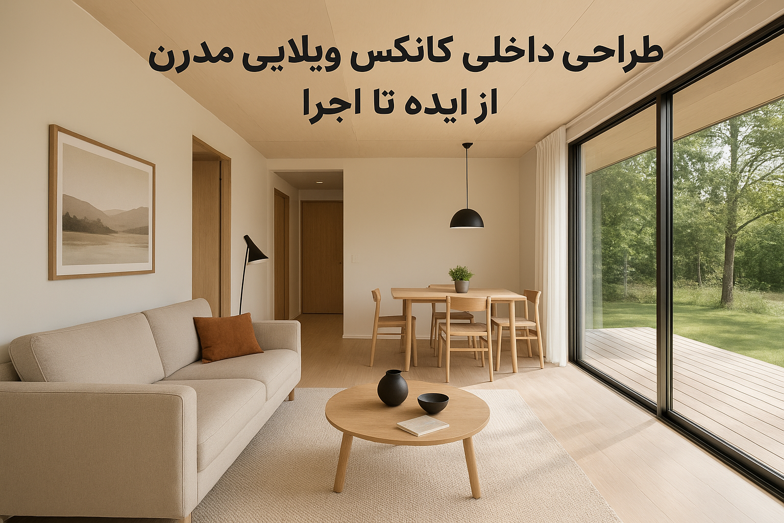 طراحی داخلی کانکس ویلایی مدرن؛ از ایده تا اجرا
