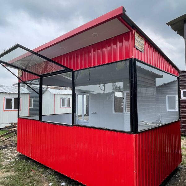 کانکس فروشگاهی ۴×۲/۴ نما شیشه