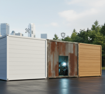 بهترین متریال برای ساخت کانکس؛ بررسی مزایا و معایب ساندویچ پانل، فلز و چوب