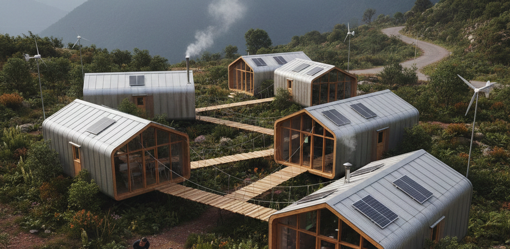 سازه‌های پیش‌ساخته قابل جابه‌جایی برای زمین‌های بدون سند