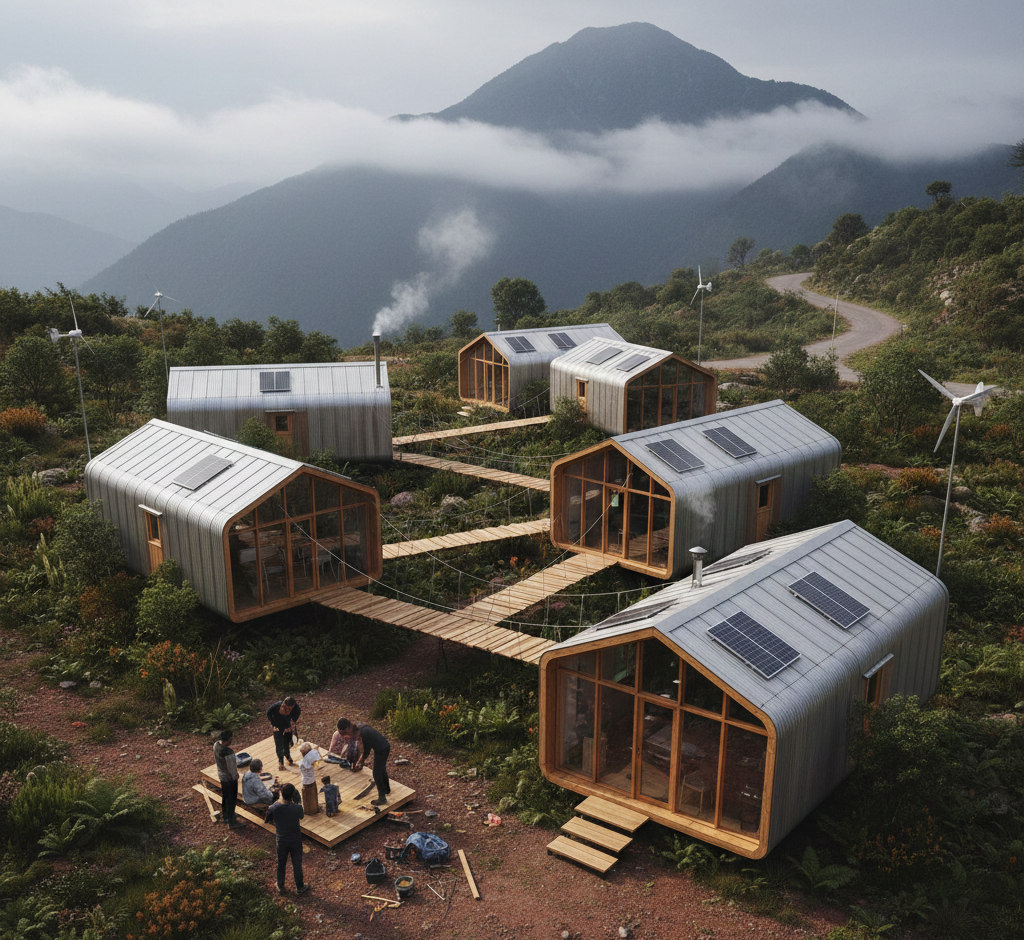 سازه‌های پیش‌ساخته قابل جابه‌جایی برای زمین‌های بدون سند