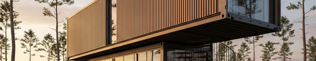 ۱۰ ایده خلاقانه برای طراحی ویلای کانتینری دوبلکس