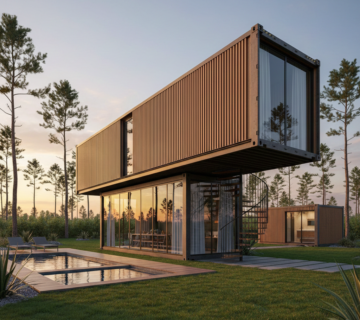 ۱۰ ایده خلاقانه برای طراحی ویلای کانتینری دوبلکس